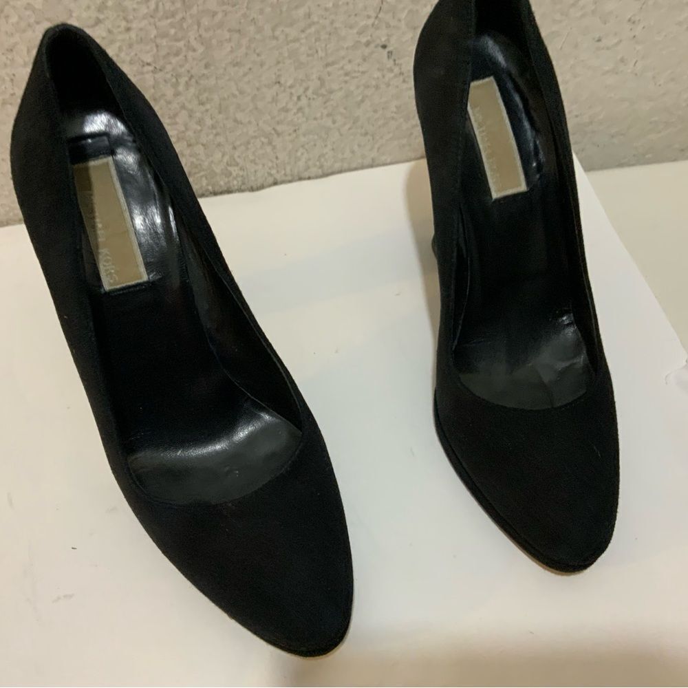 Michael Kors Collection Size 6 Pumps Heels black Suede Platform Designer Italy - Picture 6 of 8